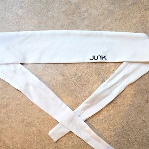 JUNK Trendy White Silky Tie Headband